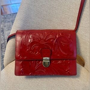 Patricia Nash Locri Tooled Leather Crossbody Bag